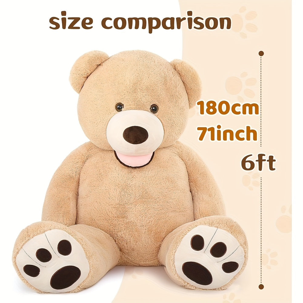 Giant Teddy Bear Plush MorisMos Giant 6 Feet Teddy Bear Plush | Life Size Huge Teddy Bears for Girlfriend Boyfriend, 6 Foot Large Bear Gifts, Baby Shower, Birthday