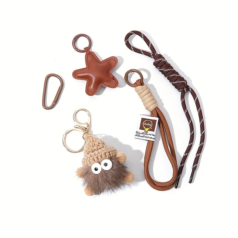 Small eggette camera bag pendant Schoolbag pendant exquisite keychain DIY doll