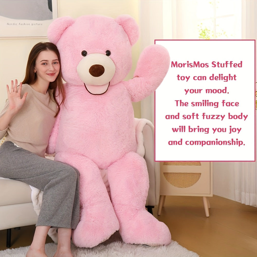 MorisMos Giant Teddy Bear Plush 5ft, Huge Pink Teddy Bears for Girlfriend, 5 Foot Large Big Bear Gifts, Baby Shower, Birthday