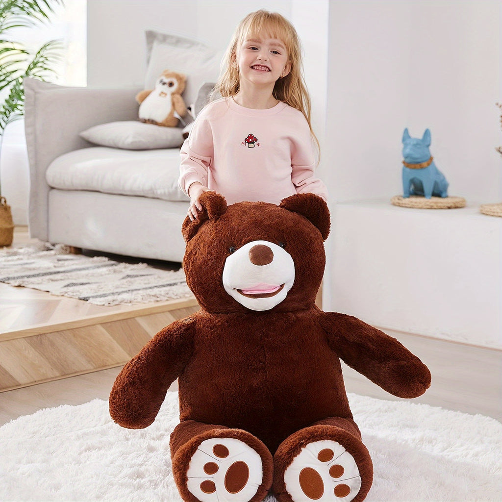 IKASA 39 Inches Dark Brown Giant Teddy Bear Plush Toy Stuffed Animals